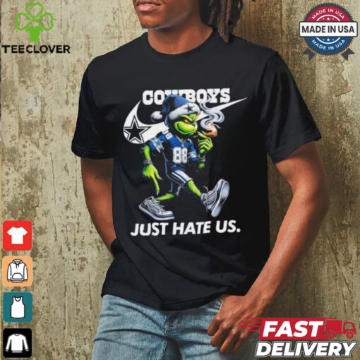 The Grinch X Dallas Cowboys Nike Just Hate Us Christmas Shirt