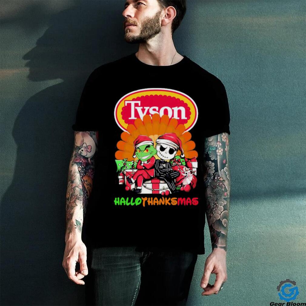 The Grinch and Jack Skellington Tyson Hallothanksmas 2023 Shirt The Grinch and Jack Skellington Tyson Hallothanksmas 2023 Shirt