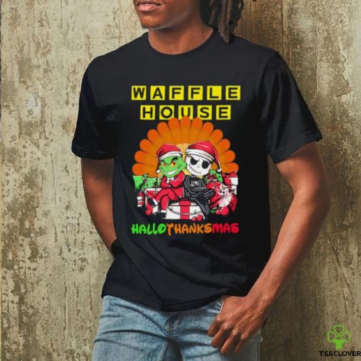 The Grinch and Jack Skellington Waffle House Hallothanksmas 2023 Shirt