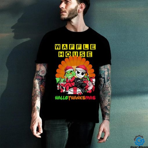 The Grinch and Jack Skellington Waffle House Hallothanksmas 2023 Shirt