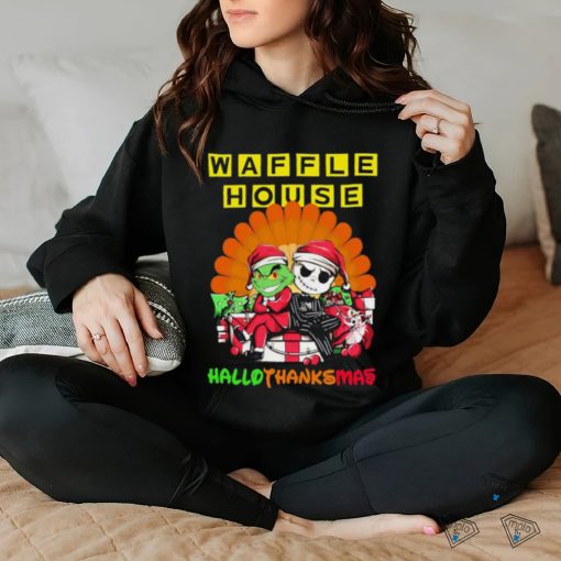 The Grinch and Jack Skellington Waffle House Hallothanksmas 2023 Shirt