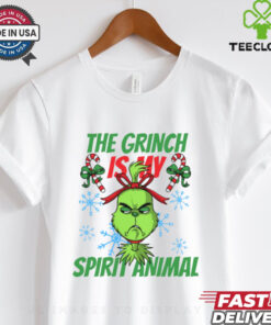 The Grinch is My Spirit Animal Merry Christmas shirt