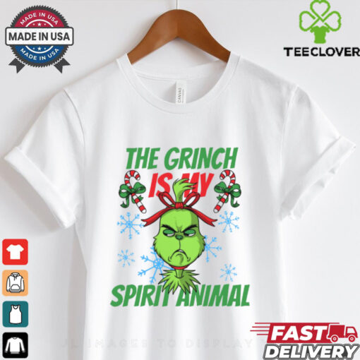The Grinch is My Spirit Animal Merry Christmas shirt