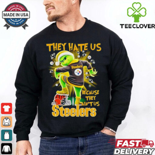 The Grinch they hate us because they ain’t us Pittsburgh Steelers stomp on Bengals 2024 shirt