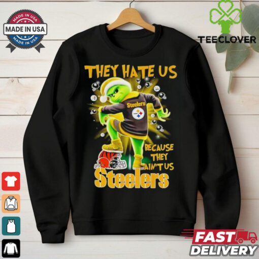 The Grinch they hate us because they ain’t us Pittsburgh Steelers stomp on Bengals 2024 shirt
