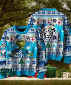 The Grinch x Detroit Lions One Pride Christmas Ugly Sweater