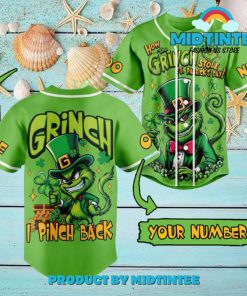 The Grind Happy St Patrick’s Day Custom Name Baseball Jersey