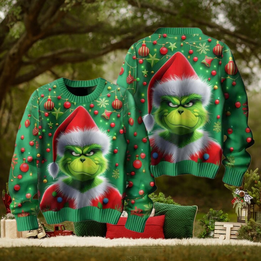 The Grnch Grumpy Angry Happy In Ugly Christmas Sweater The Grnch Grumpy Angry Happy In Ugly Christmas Sweater