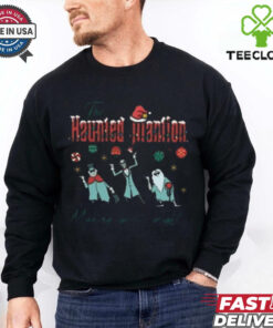 The Haunted Mansion Making Spirits Bright Hitchhiking Ghosts Christmas Shirt