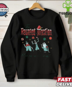 The Haunted Mansion Making Spirits Bright Hitchhiking Ghosts Christmas Shirt
