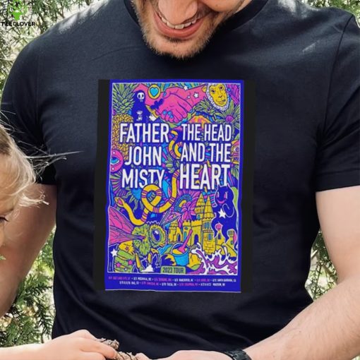 The Head And The Heart & Father John Misty 2023 Tour Poster Shirt