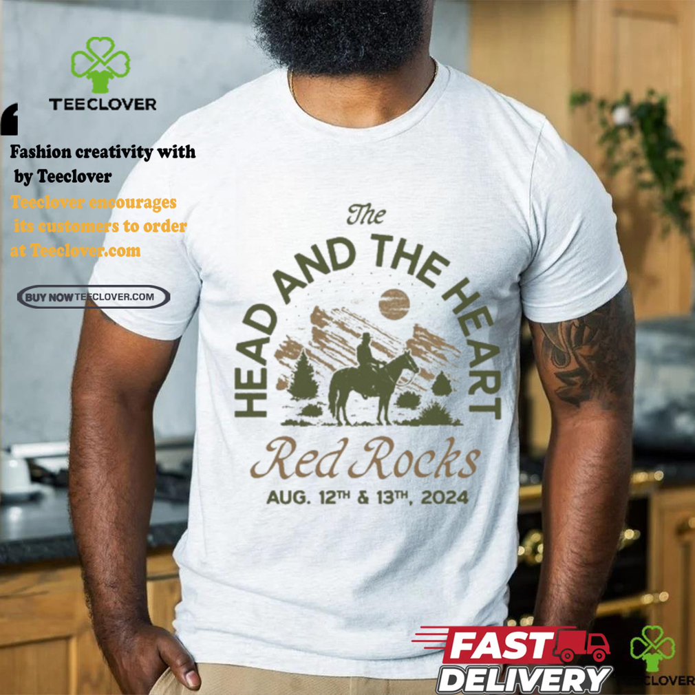 The Head And The Heart Red Rocks 2024 Event T Shirt The Head And The Heart Red Rocks 2024 Event T Shirt