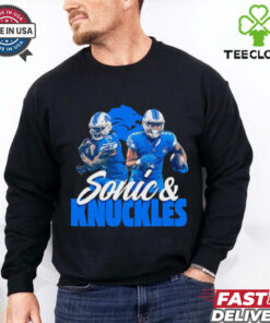 The Hedgehog and Knuckles Detroit Lions shirt
