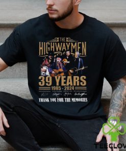 The Highwaymen 39 Years 1985 – 2024 Thank You For The Memories T Shirt