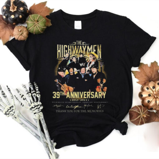 The Highwaymen 39th Anniversary Thank You For The Memories 1985 2024 Signatures hoodie, sweater, longsleeve, shirt v-neck, t-shirt