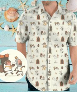 The Holy Grail Pattern Monty Python Hawaiian Shirt