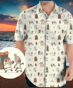 The Holy Grail Pattern Monty Python Hawaiian Shirt