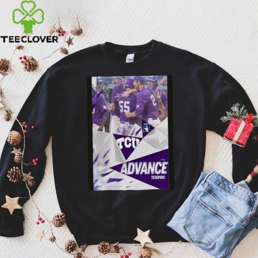 The Horned Frogs TCU Advance To The 2023 NCAA Super Regionals Road To Omaha Shirt