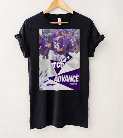 The Horned Frogs TCU Advance To The 2023 NCAA Super Regionals Road To Omaha Shirt