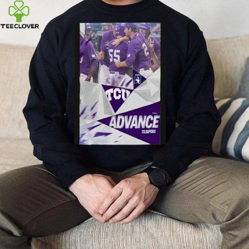 The Horned Frogs TCU Advance To The 2023 NCAA Super Regionals Road To Omaha Shirt
