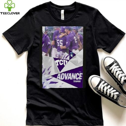 The Horned Frogs TCU Advance To The 2023 NCAA Super Regionals Road To Omaha Shirt