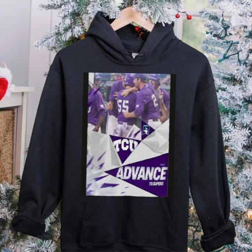 The Horned Frogs TCU Advance To The 2023 NCAA Super Regionals Road To Omaha Shirt