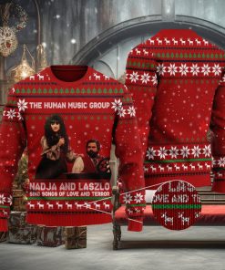 The Human Music Group Quotes Famous Horror Movie Ugly Christmas Sweater Gift For Men Women
