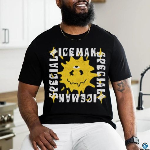 The Iceman Special Shop Unisex Melting Face   Black t shirt