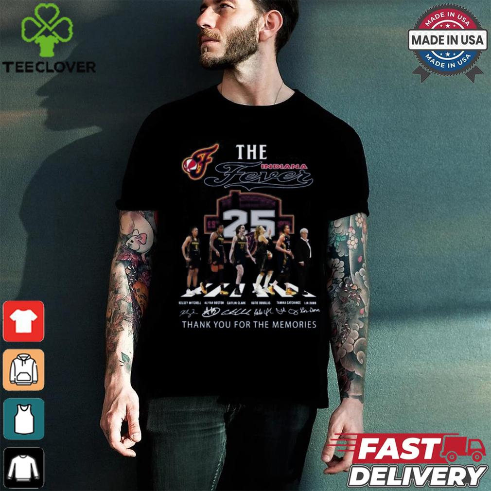 The Indiana Fever WNBA Thank You For The Memories T Shirt The Indiana Fever WNBA Thank You For The Memories T Shirt