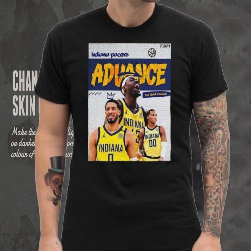 The Indiana Pacers Advance To The Second Round 2024 NBA Playoffs T Shirt