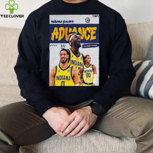 The Indiana Pacers Advance To The Second Round 2024 NBA Playoffs T Shirt