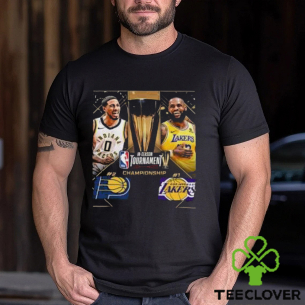 The Indiana Pacers And Los Angeles Lakers Meet In The First Ever NBA In Season Tournament Championship Finals Classic T Shirt The Indiana Pacers And Los Angeles Lakers Meet In The First Ever NBA In Season Tournament Championship Finals Classic T Shirt