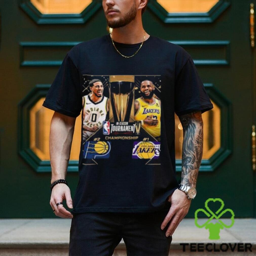 The Indiana Pacers And Los Angeles Lakers Meet In The First Ever NBA In Season Tournament Championship Finals Classic T Shirt The Indiana Pacers And Los Angeles Lakers Meet In The First Ever NBA In Season Tournament Championship Finals Classic T Shirt