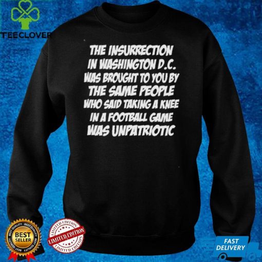 The Insurrection In Washington Dc Was Brought To You By The Same People shirt