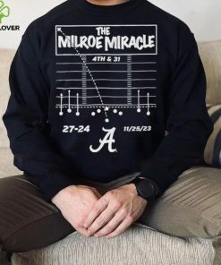 The Jalen Milroe Miracle Alabama Crimson Tide Football hoodie, sweater, longsleeve, shirt v-neck, t-shirt