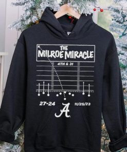 The Jalen Milroe Miracle Alabama Crimson Tide Football hoodie, sweater, longsleeve, shirt v-neck, t-shirt