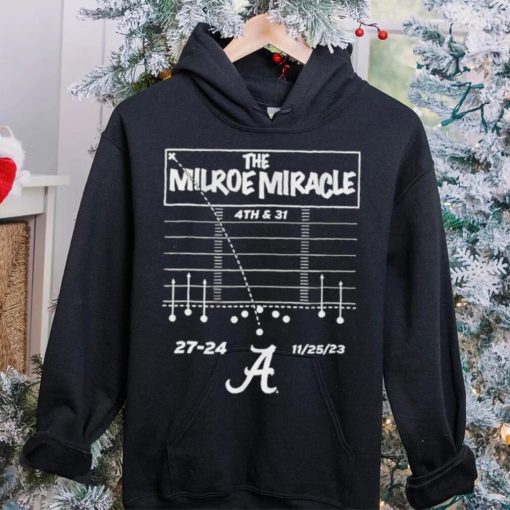 The Jalen Milroe Miracle Alabama Crimson Tide Football hoodie, sweater, longsleeve, shirt v-neck, t-shirt