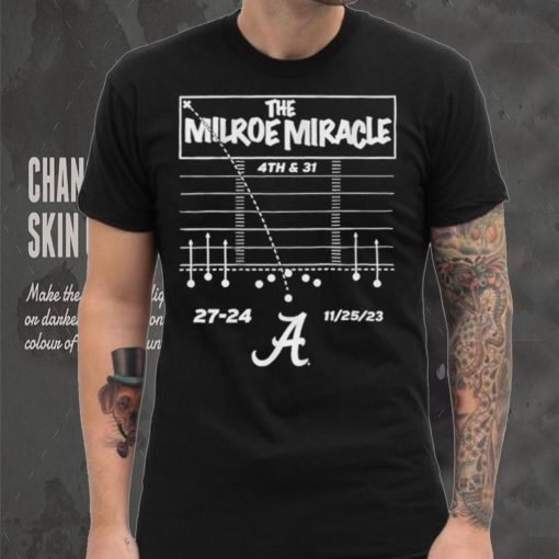 The Jalen Milroe Miracle Alabama Crimson Tide Football hoodie, sweater, longsleeve, shirt v-neck, t-shirt