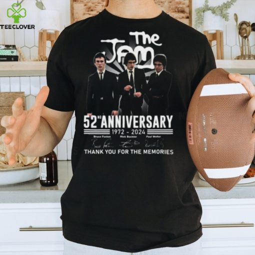 The Jam 52nd Anniversary 1972 – 2024 Thank You For The Memories T Shirt