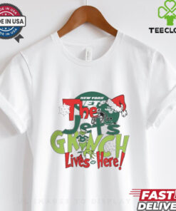 The Jets Grinch Lives Here Christmas Shirt