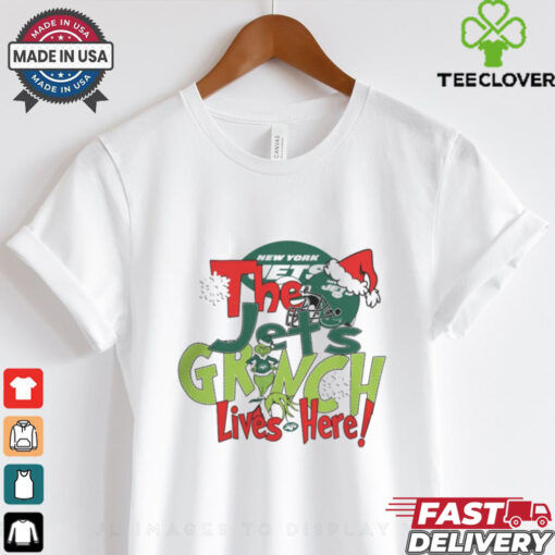 The Jets Grinch Lives Here Christmas Shirt