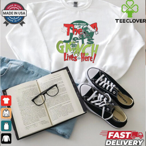 The Jets Grinch Lives Here Christmas Shirt