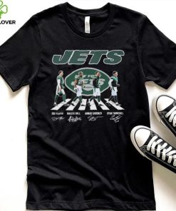 The Jets Joe Flacco Breece Hall Ahmad Gardner And Ryan Tannehill Abbey Road Signatures Shirt