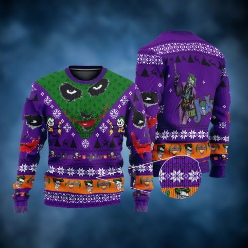 The Joker Evil Clown Ugly Christmas Sweater