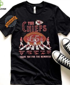 The Kansas City Chiefs Abbey Road NFL Thank You For The Memories Signatures shirt