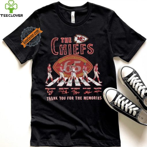 The Kansas City Chiefs Abbey Road NFL Thank You For The Memories Signatures shirt