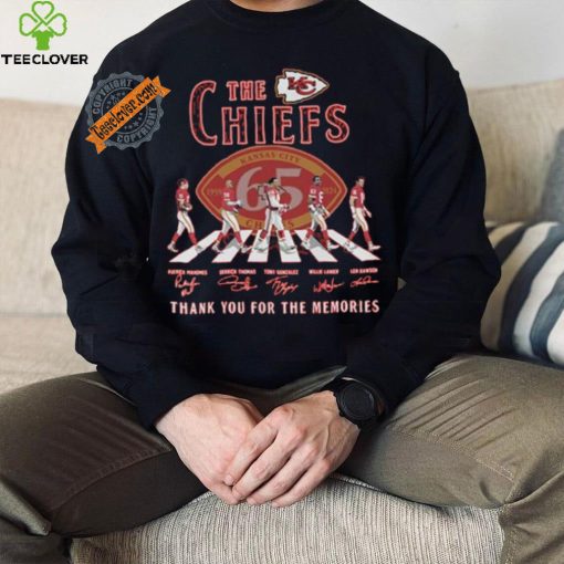 The Kansas City Chiefs Abbey Road NFL Thank You For The Memories Signatures shirt