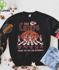 The Kansas City Chiefs Abbey Road NFL Thank You For The Memories Signatures shirt