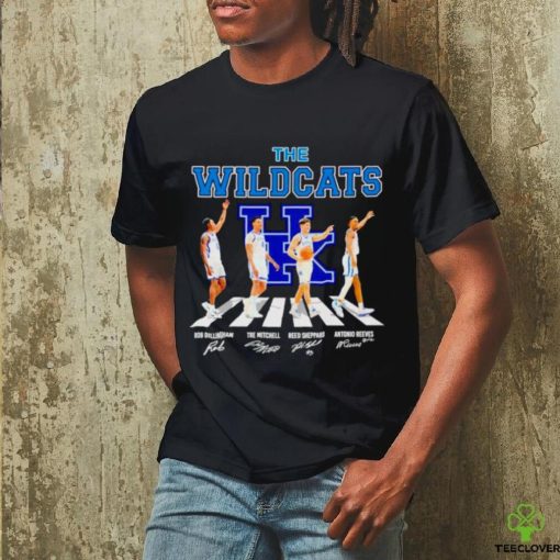 The Kentucky Wildcats basketball abbey road signatures shirt