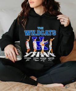 The Kentucky Wildcats basketball abbey road signatures shirt